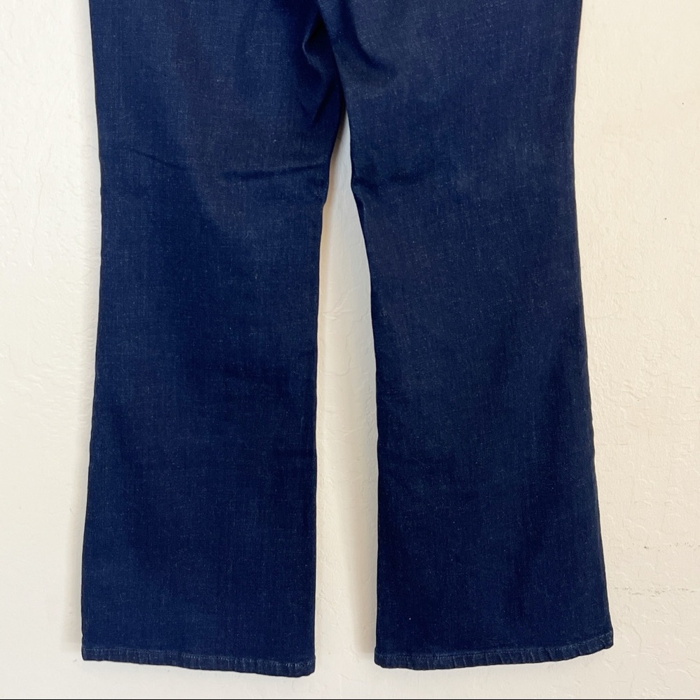 •MODCLOTH• Dark Wash Wide Leg Jeans Size Medium (6-8) - Picture 9 of 13